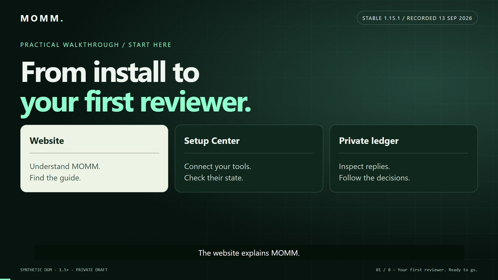 Dashboard & setup: your first ready reviewer